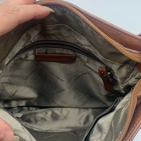 Lucky Brand Brown Leather Crossbody Bag MCB6840K - Picture 9 of 16